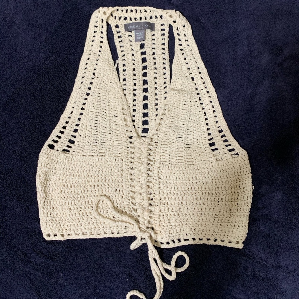 Kendall and Kylie crochet top